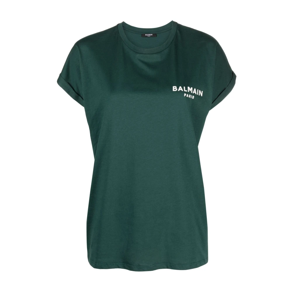 Balmain Groene T-shirts & Polos voor vrouwen Green Dames