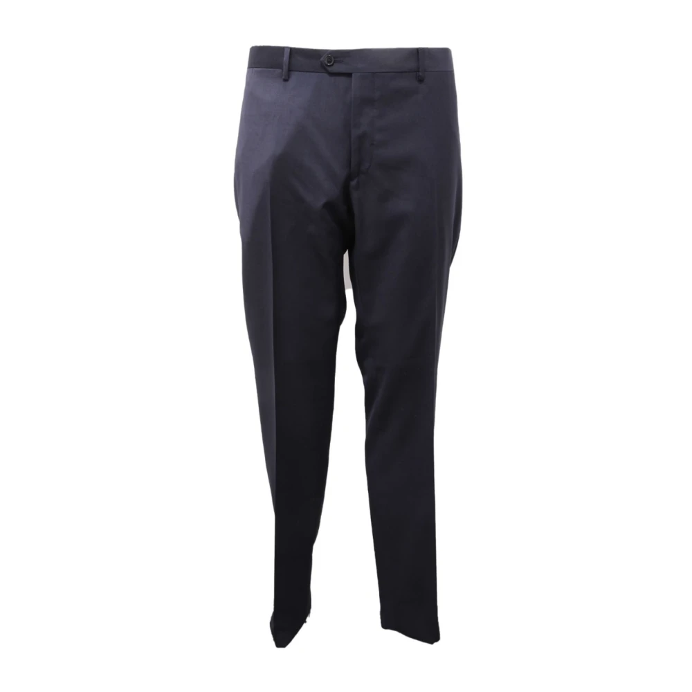 Lardini Men's Blue Wool Trousers