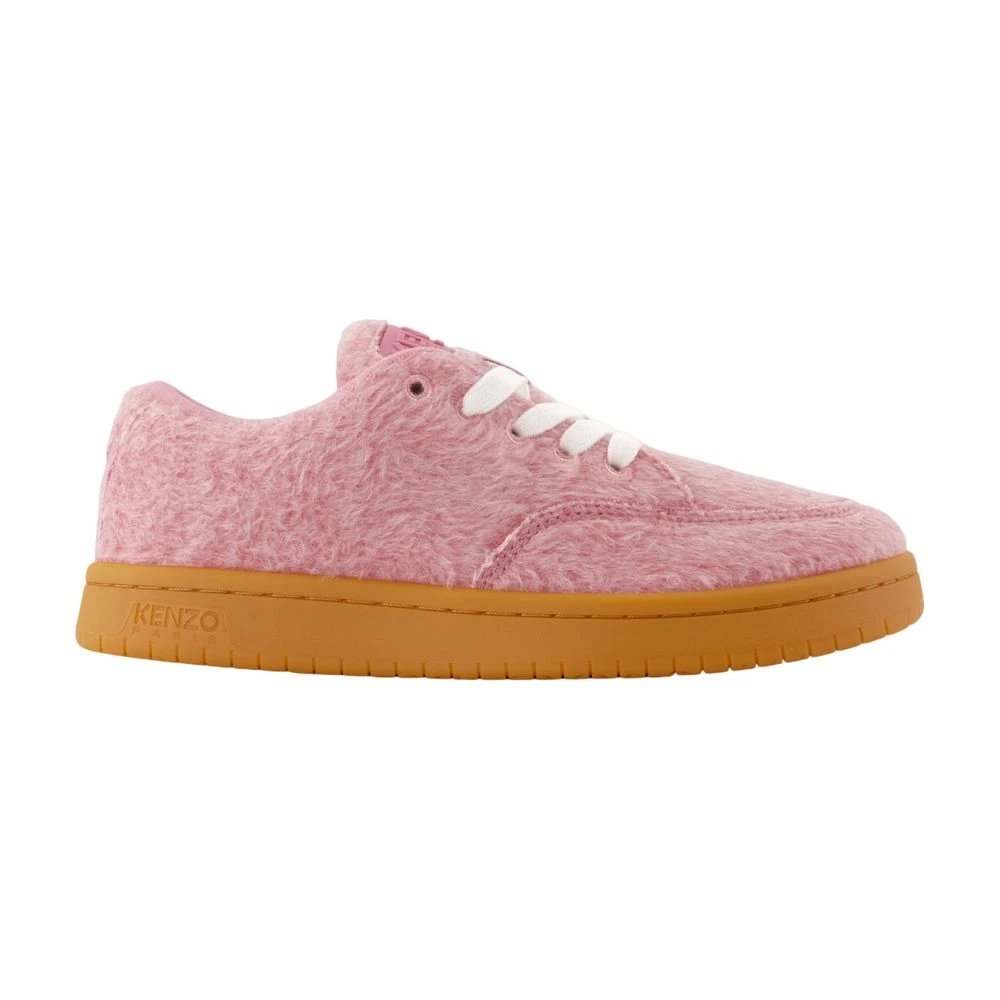Kenzo Wol Dome Lage Sneakers – Dames Schoenen Roze