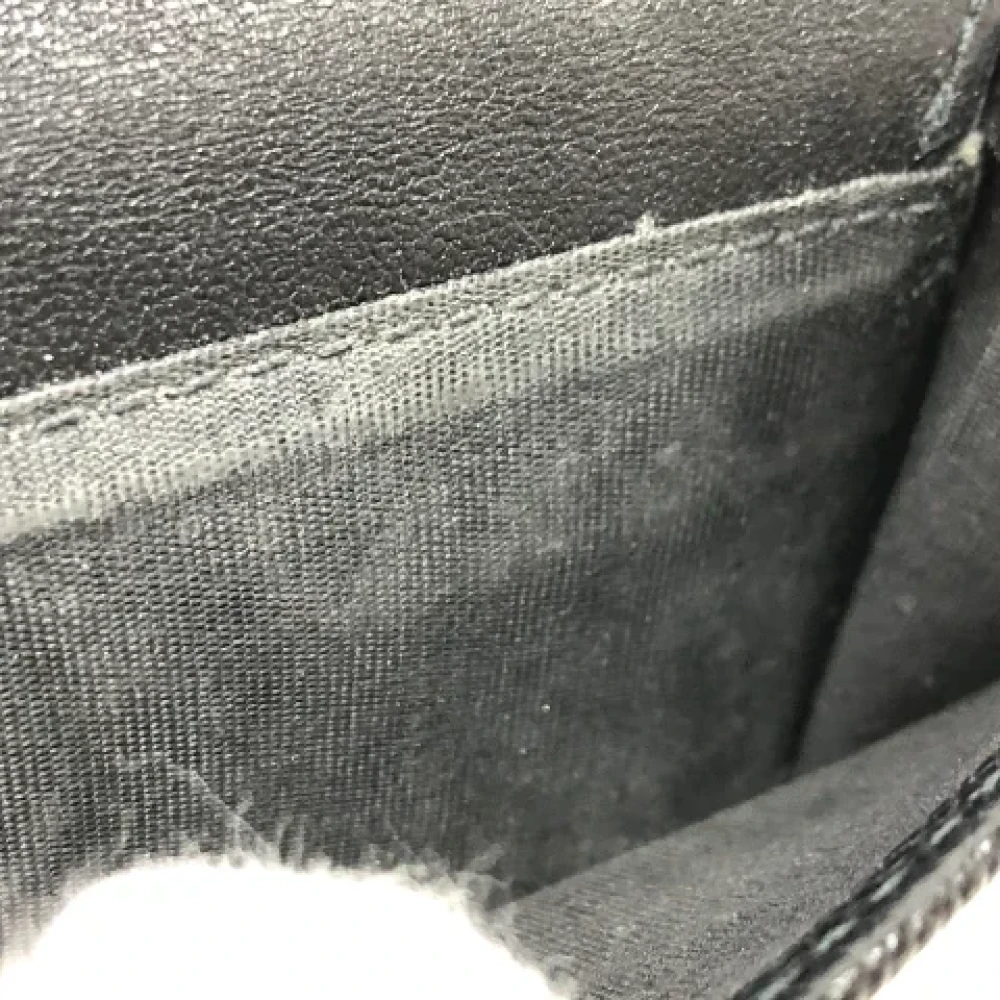 Dior Vintage Pre-owned Leather wallets Black Dames