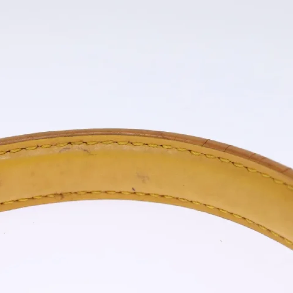 Louis Vuitton Vintage Pre-owned Leather handbags Yellow Dames