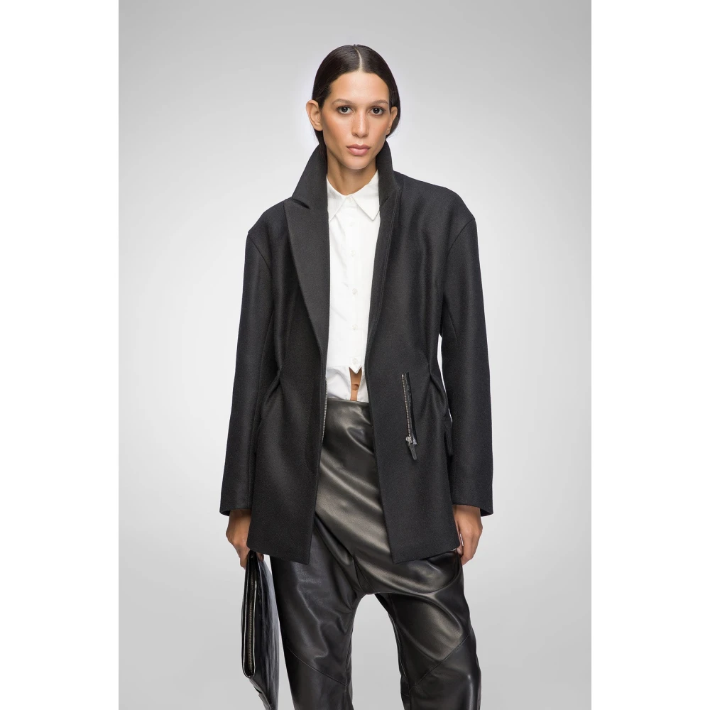 VSP Lia Zwarte wollen jas Black Dames