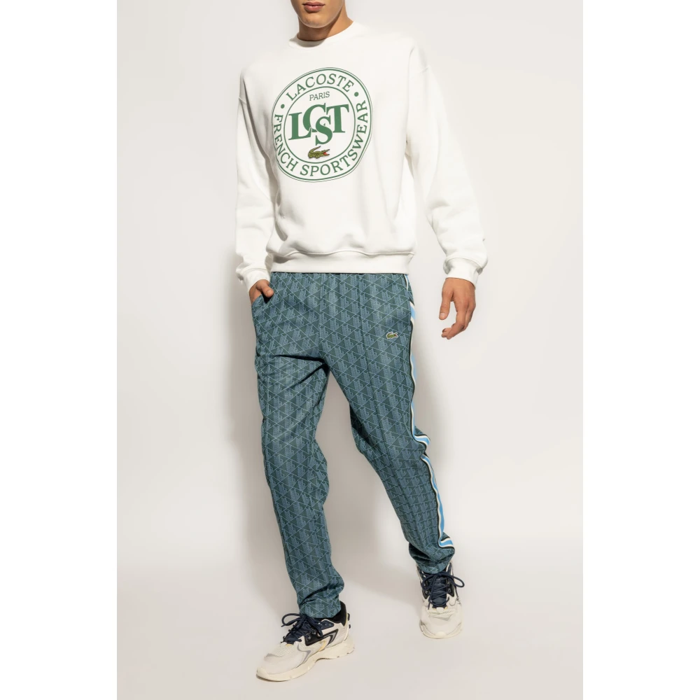 Lacoste Sweatshirt met logo White Heren