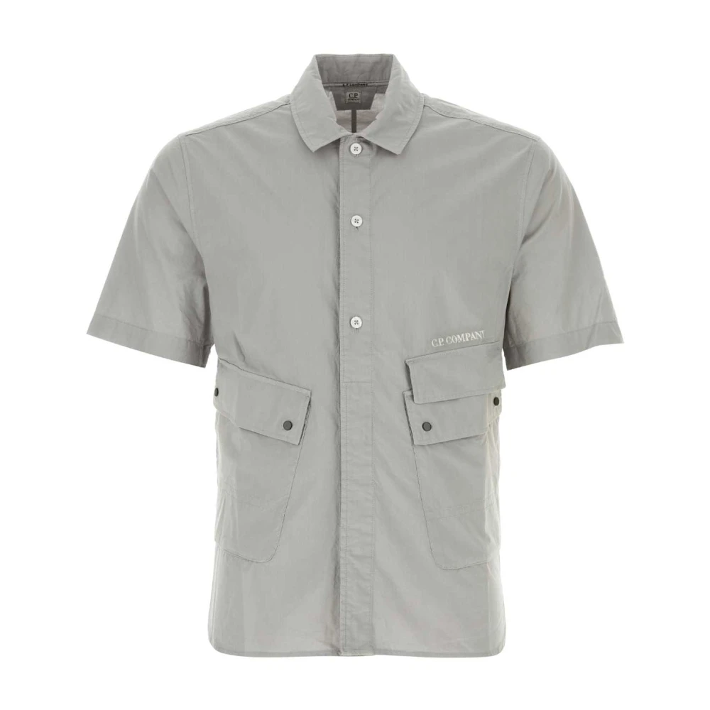 C.P. Company Short Sleeve Shirts Gray Heren