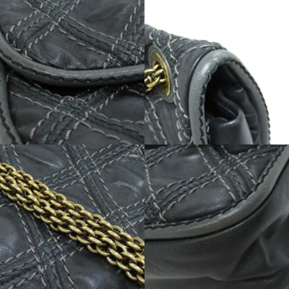 Chanel Vintage Pre-owned Leather shoulder-bags Black Dames
