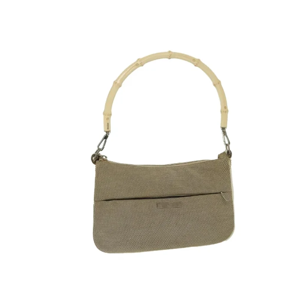 Gucci Vintage Pre-owned Canvas handbags Beige Dames