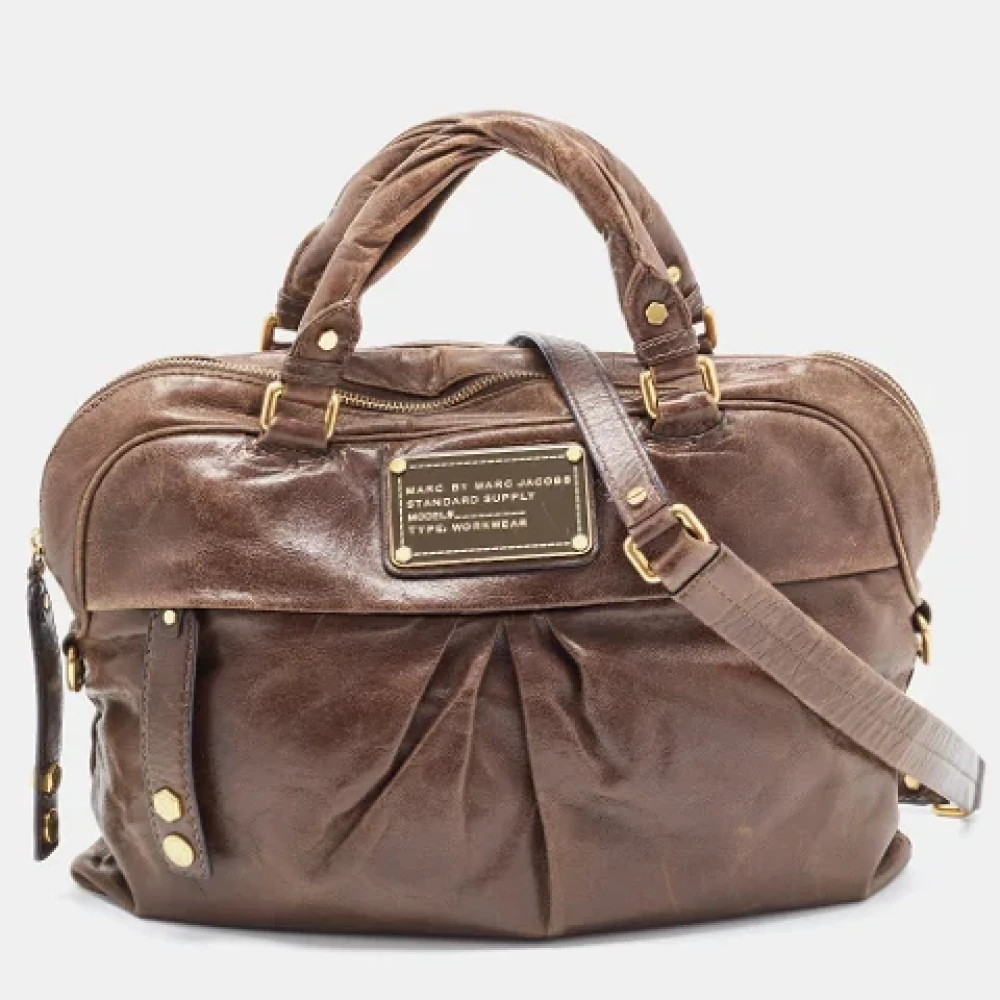 Marc Jacobs Pre-owned Leather handbags Brown Dames