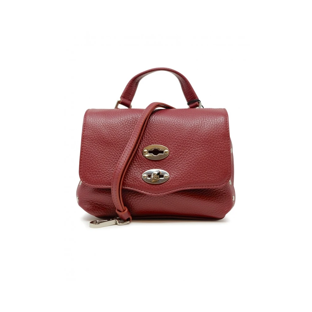Zanellato Rode Leren Handtas Opera Stijl Red Dames
