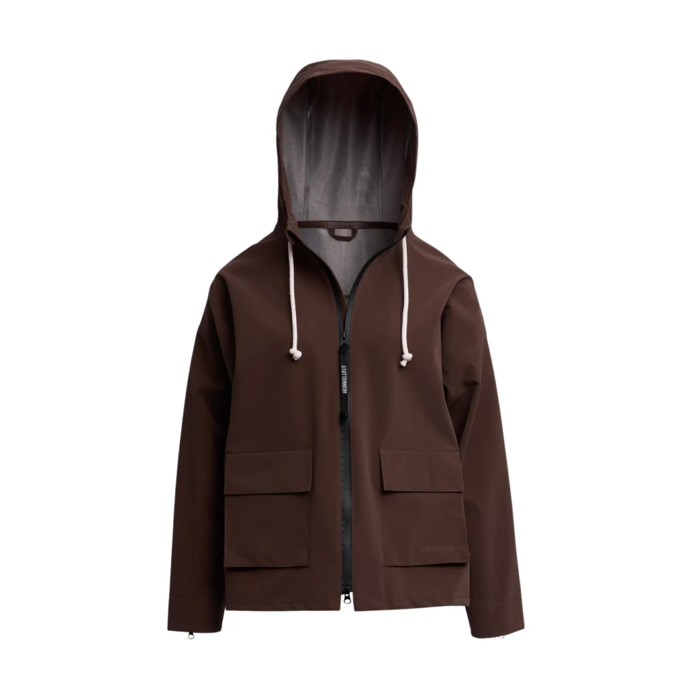 Stutterheim Matte Rits Regenjas Brown Dames