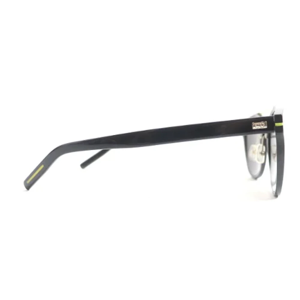 Dior Vintage Pre-owned Metal sunglasses Black Heren