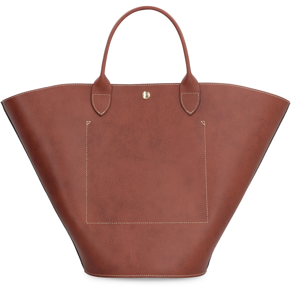 Longchamp Gladleren tas Brown Dames