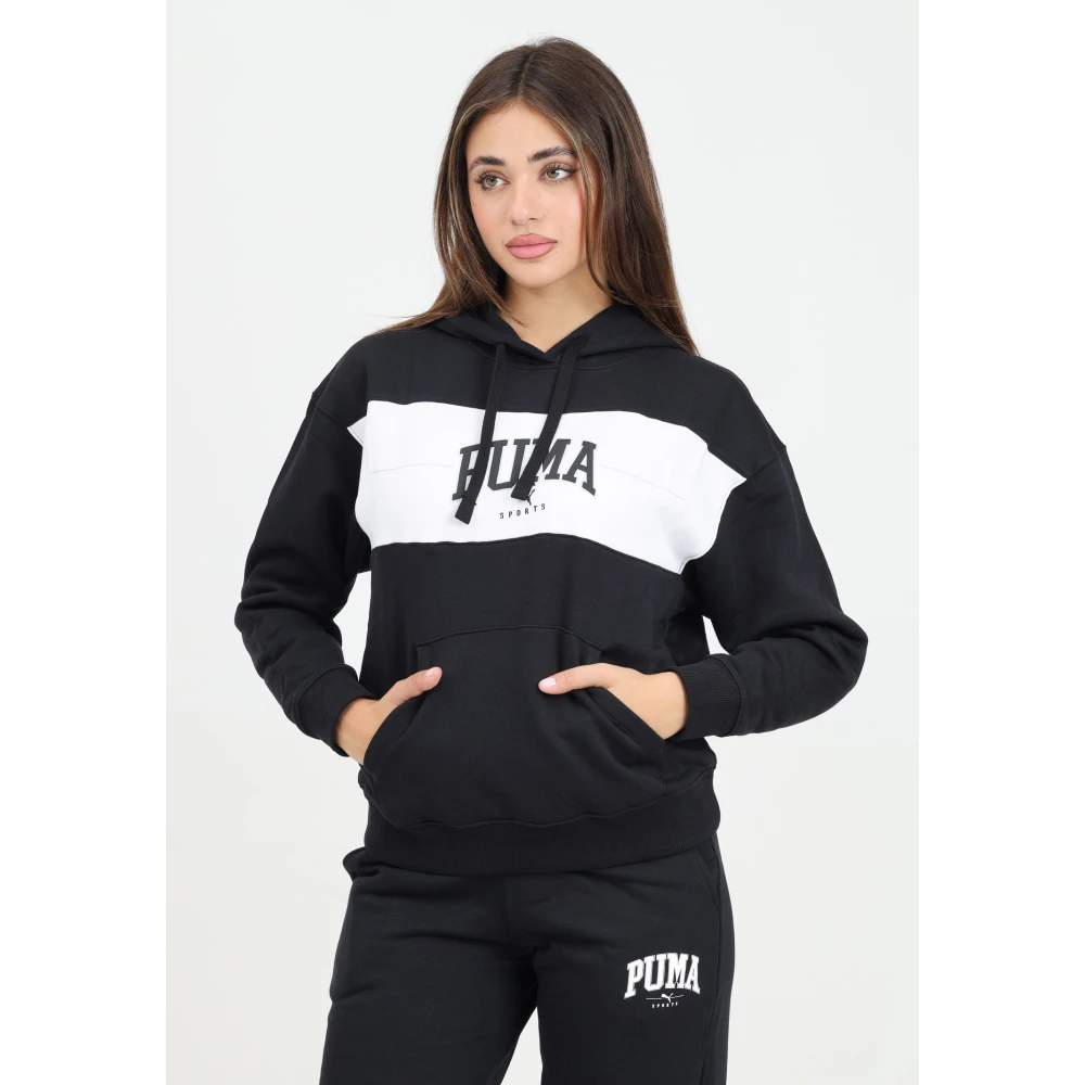 Puma Zwarte Hoodie Squad Sweater Black Dames