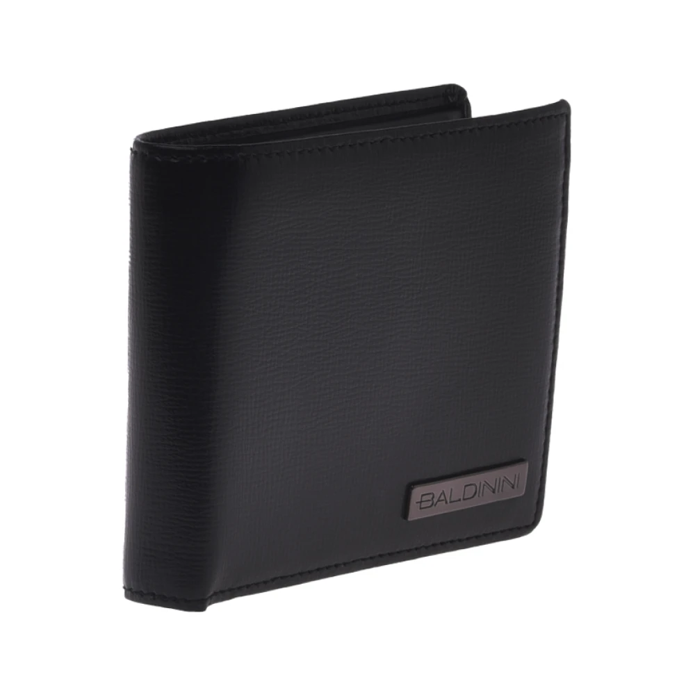 Baldinini Wallet in black palmellato leather Black Heren