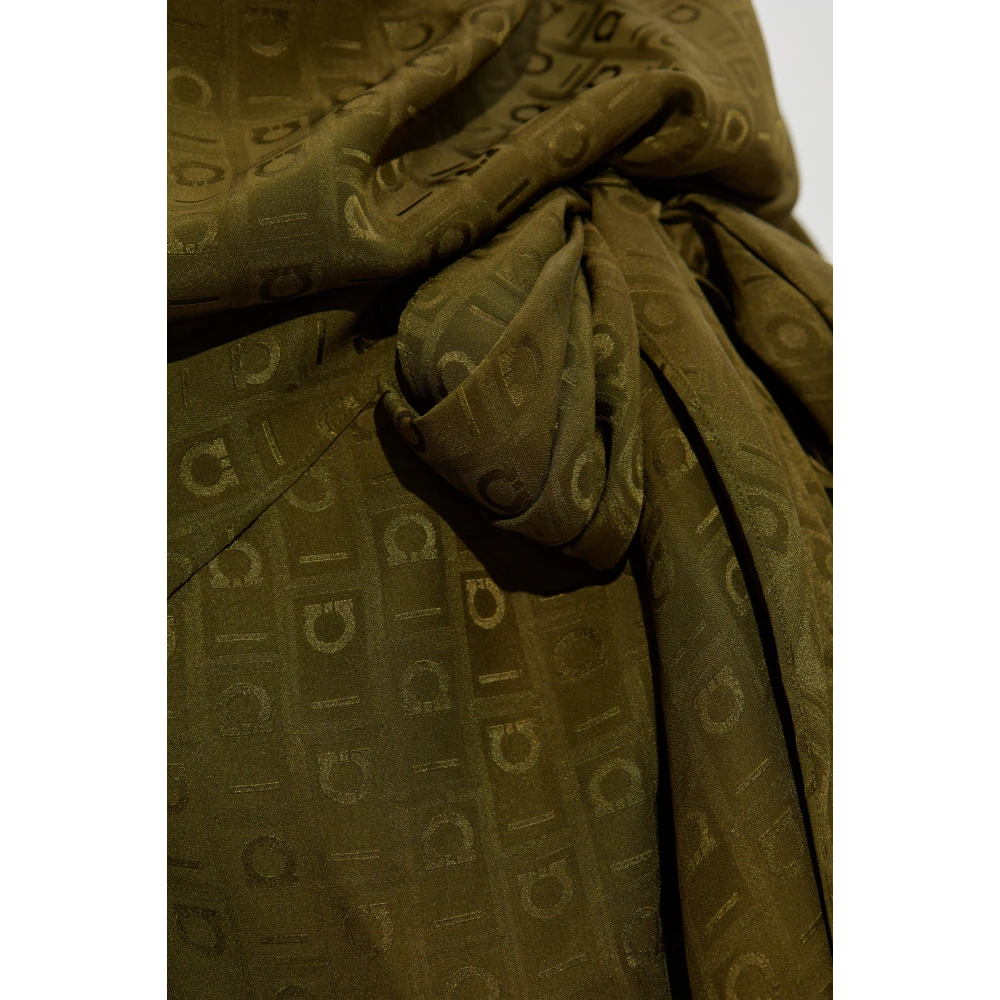 Salvatore Ferragamo Losse pasvorm jurk Green Dames