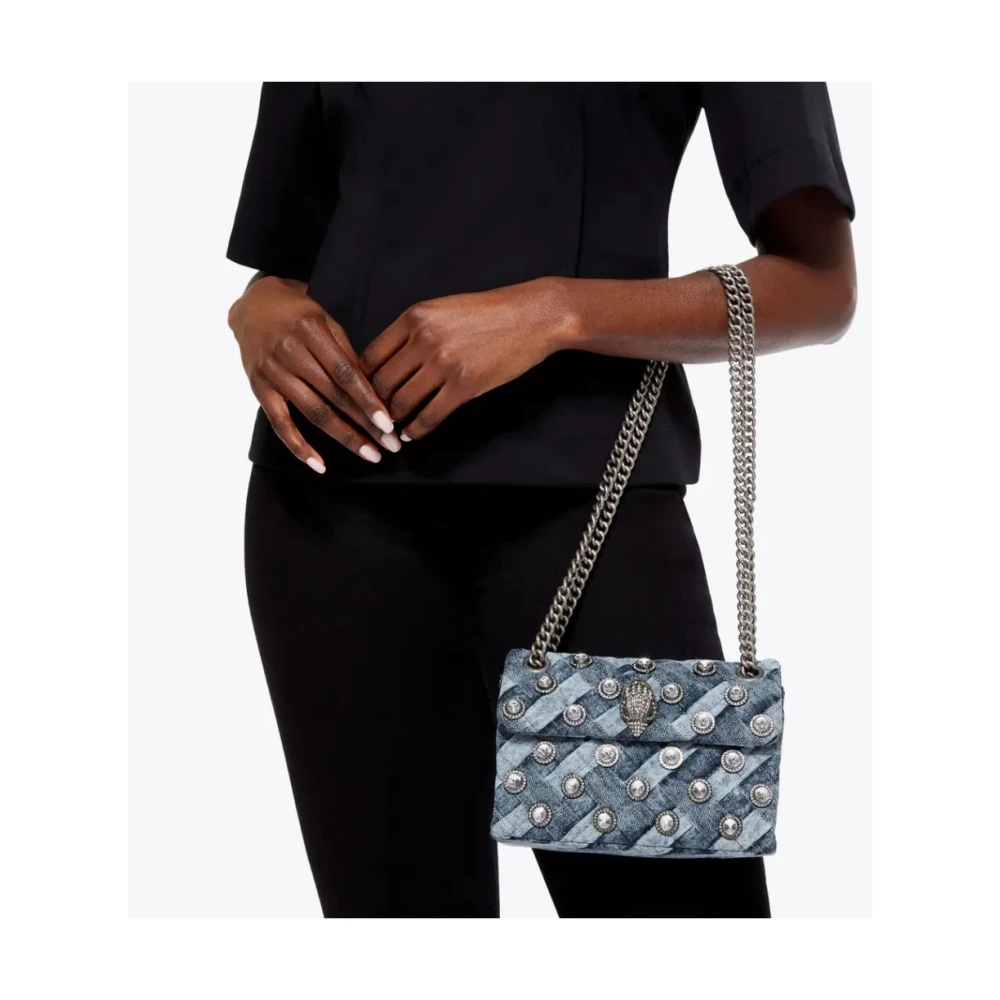 Kurt Geiger Kristal Mini Handtassen Blue Dames