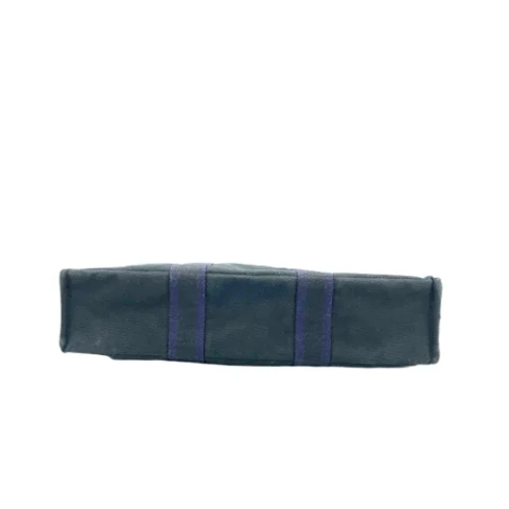 Hermès Vintage Pre-owned Canvas handbags Blue Dames