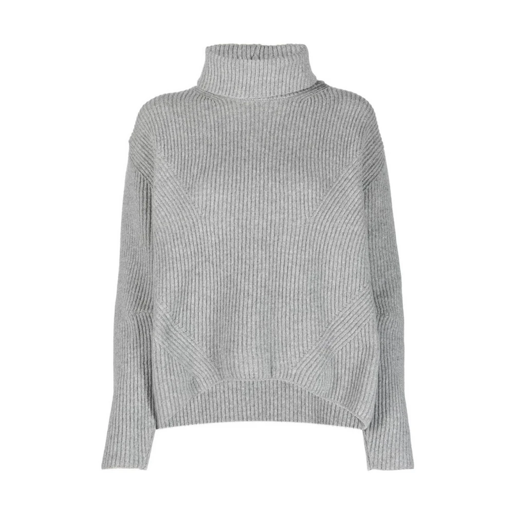 Pinko Gray Turtleneck Knitwear - Female - Turtlenecks - Xl - Knitwear