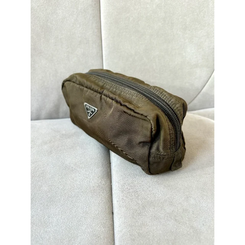 Prada Vintage Pre-owned Fabric prada-bags Brown Dames