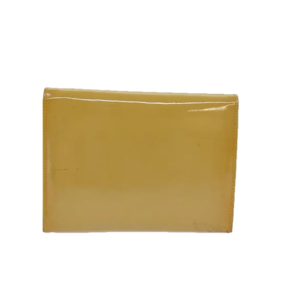 Salvatore Ferragamo Pre-owned Fabric pouches Yellow Dames