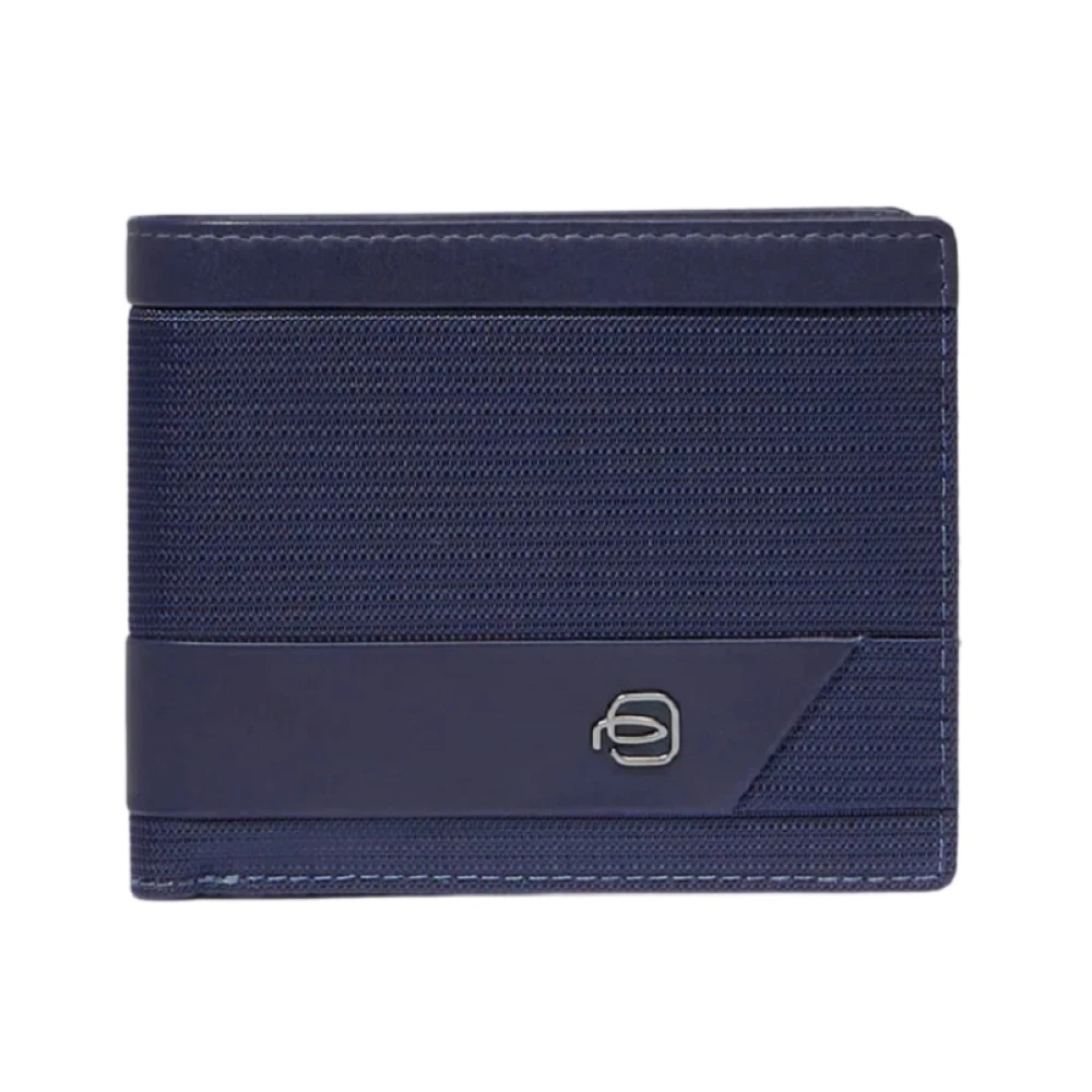 Piquadro Blauwe Portemonnee met RFID-bescherming Blue Heren
