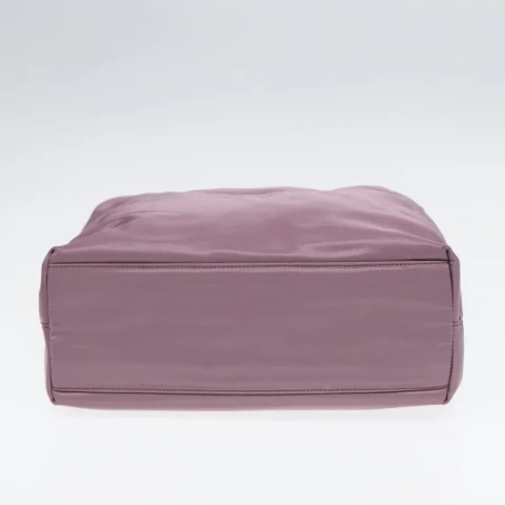 Prada Vintage Pre-owned Nylon handbags Pink Dames