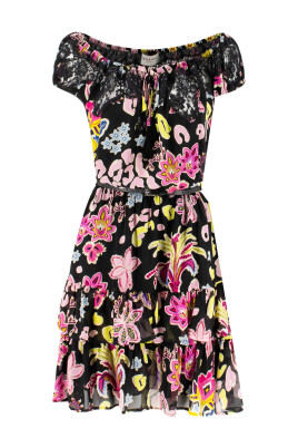 floral-print-short-dress-with-waistband