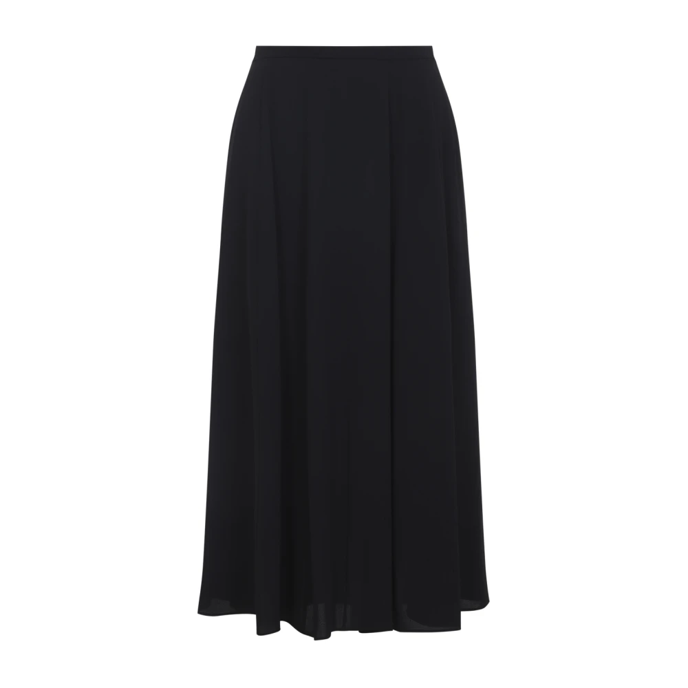 Alberta Ferretti Black Midi Skirts, Female, Xs, Georgette Midi Skirt