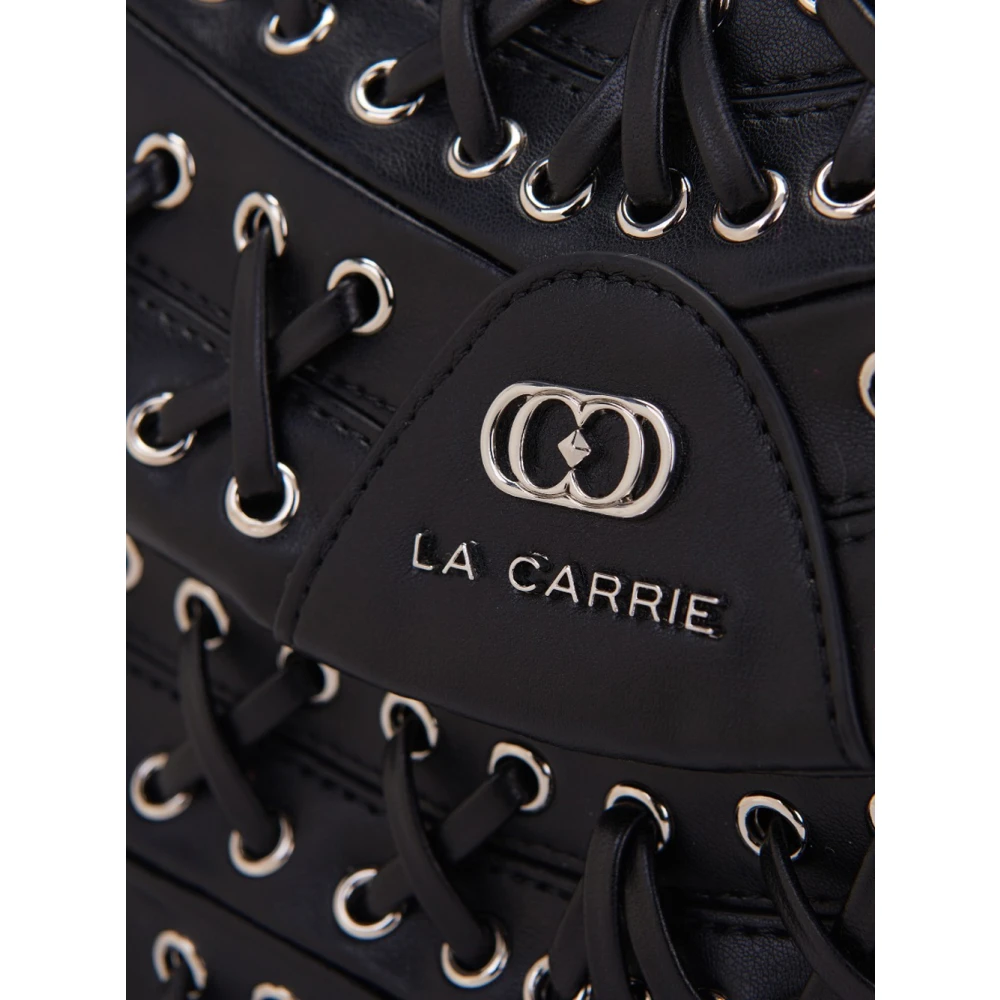 La Carrie Cross Laces Schoudertas Zwart Black Dames
