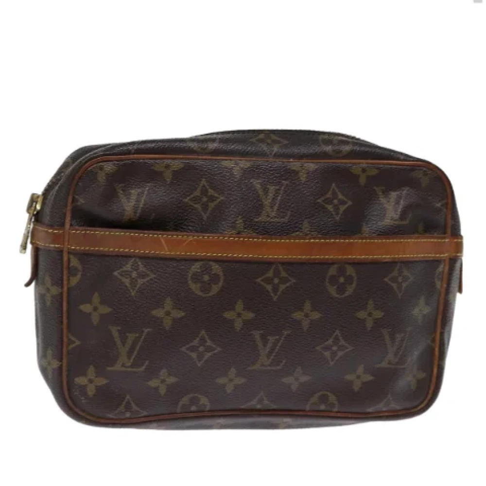 Louis Vuitton Vintage Pre-owned Canvas clutches Brown Dames