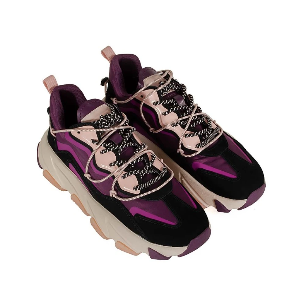 Ash Zwarte Prune Oversize Zool Sneakers Purple Dames