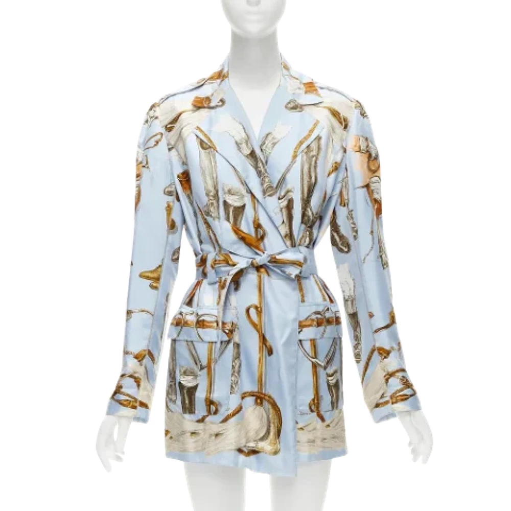 Hermès Vintage Pre-owned Silk outerwear Multicolor Dames