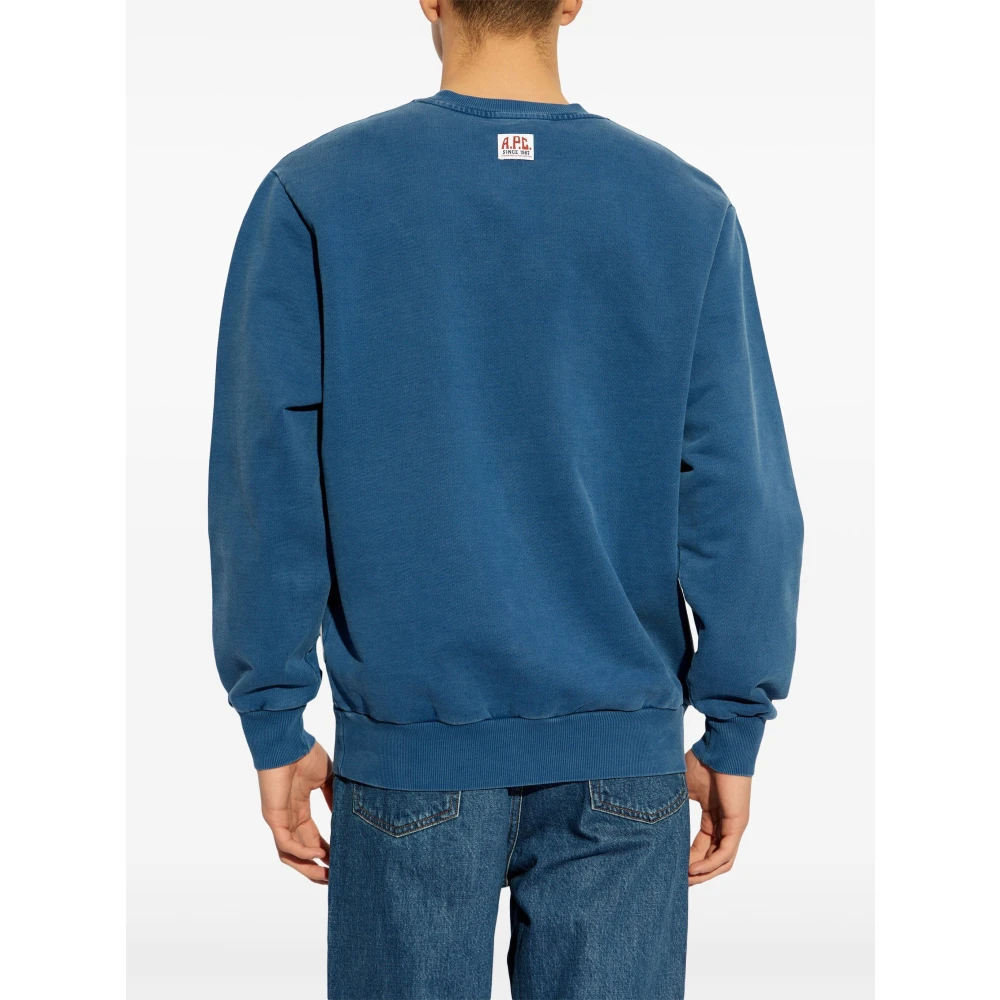 A.p.c. Stijlvolle Sweaters Collectie Blue Heren