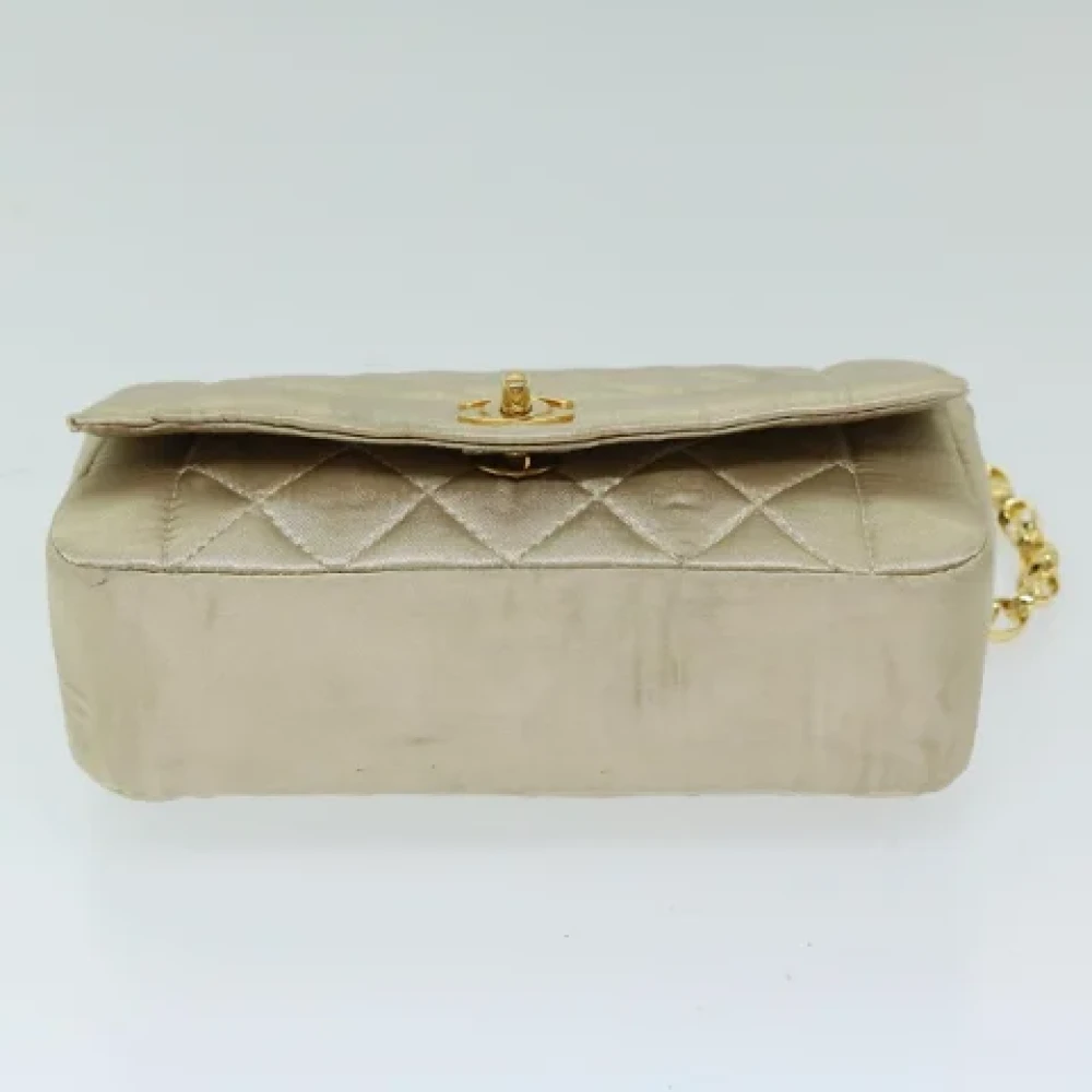 Chanel Vintage Pre-owned Silk chanel-bags Beige Dames