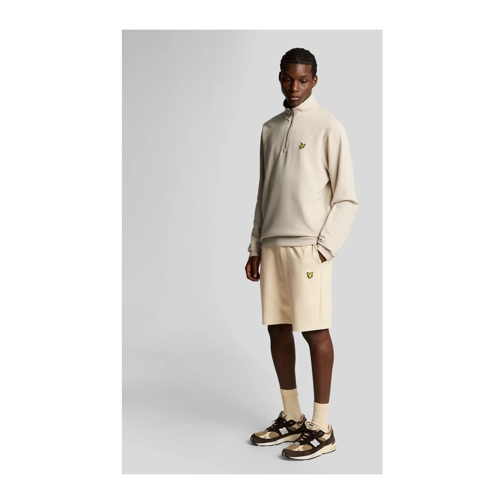 Lyle & Scott Mid Bottoms Fly Fleece Shorts Beige Heren