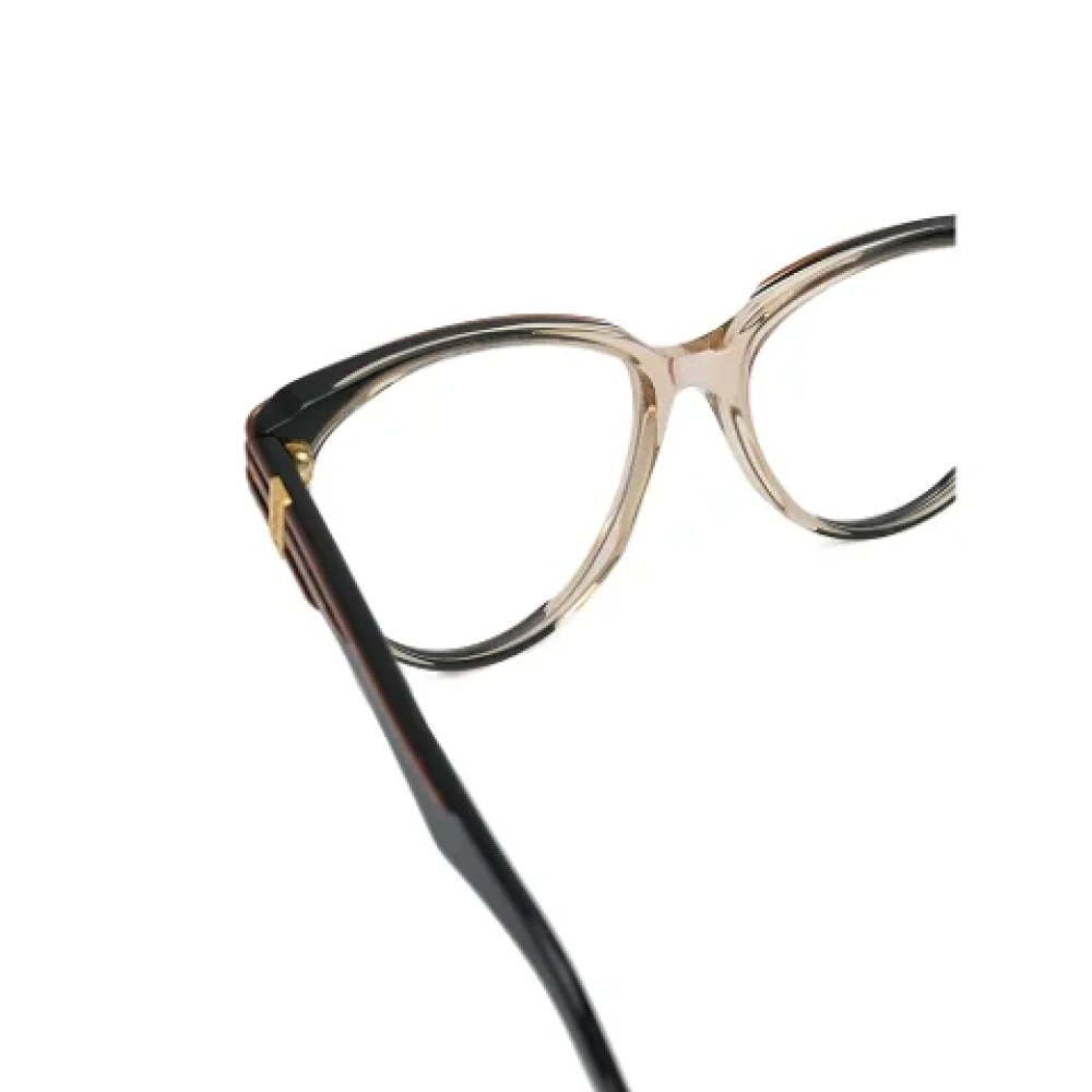Yves Saint Laurent Vintage Pre-owned Acetate sunglasses Brown Dames
