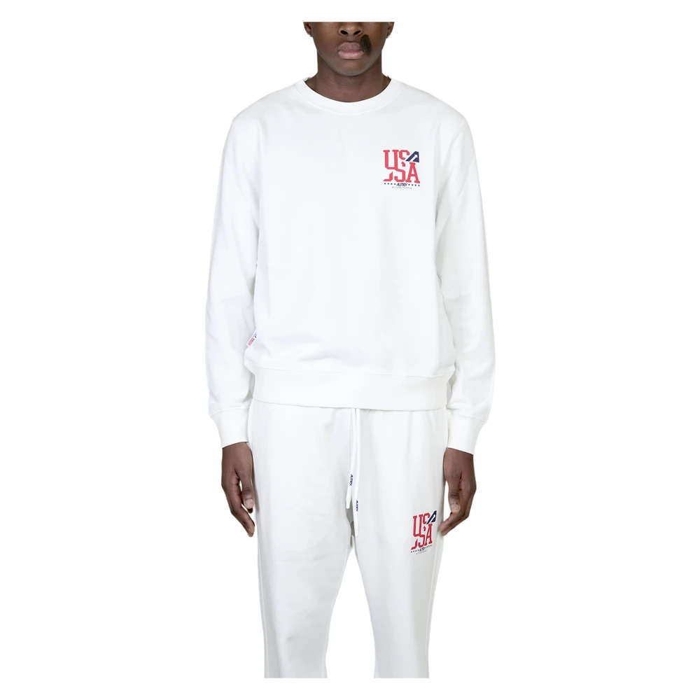 Autry Iconic Sweatshirt met Print White Heren