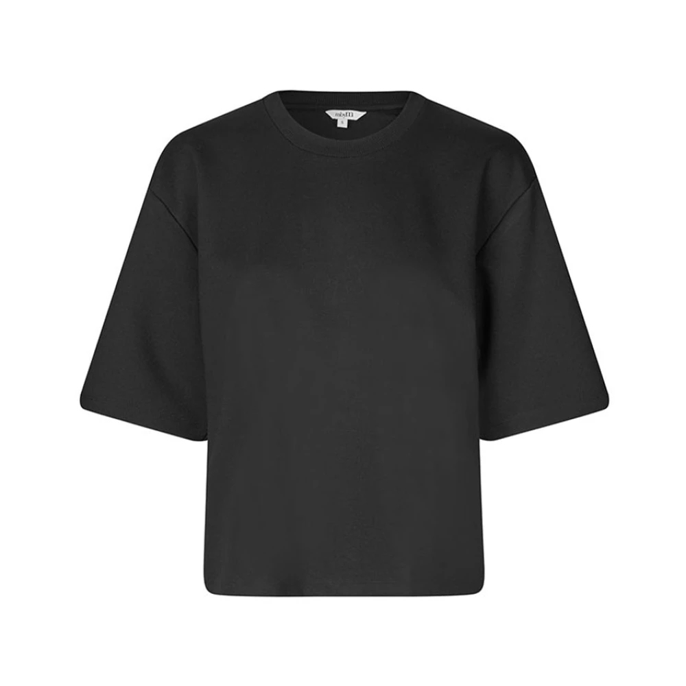 MbyM Emrys Zwart T-Shirt Oversized Boxy Black Dames