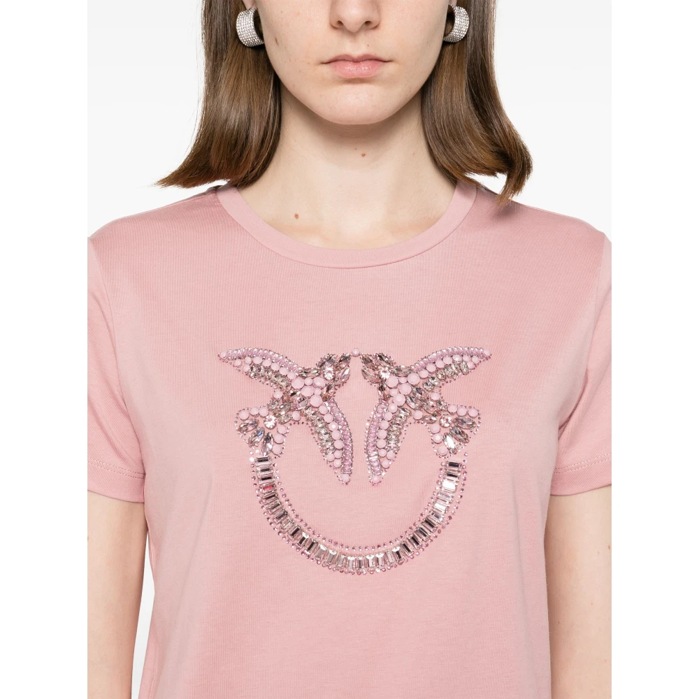 pinko Quentin T-shirt Pink Dames