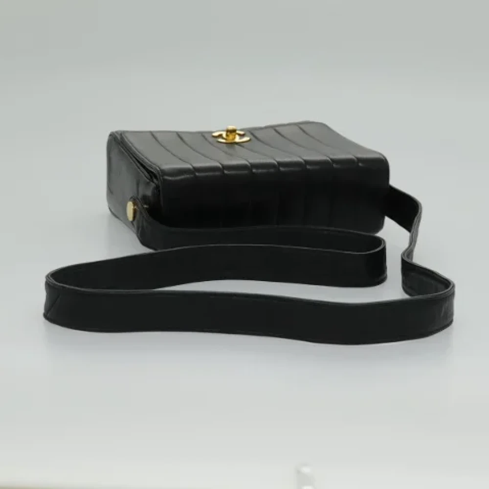 Chanel Vintage Pre-owned Leather chanel-bags Black Dames