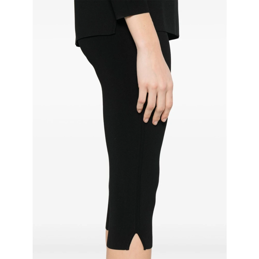 TotêMe Zwarte Capri Broek Slim Fit Black Dames