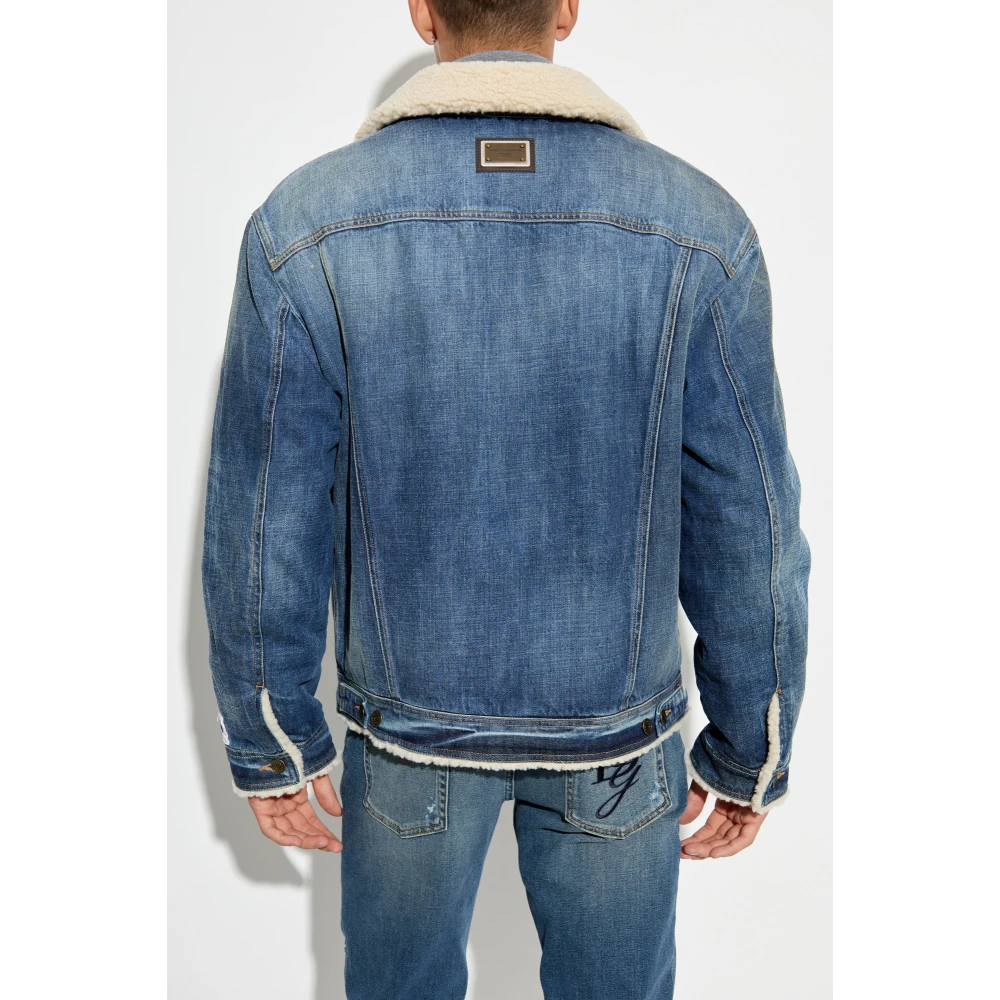 Dolce & Gabbana Denim jas Blue Heren