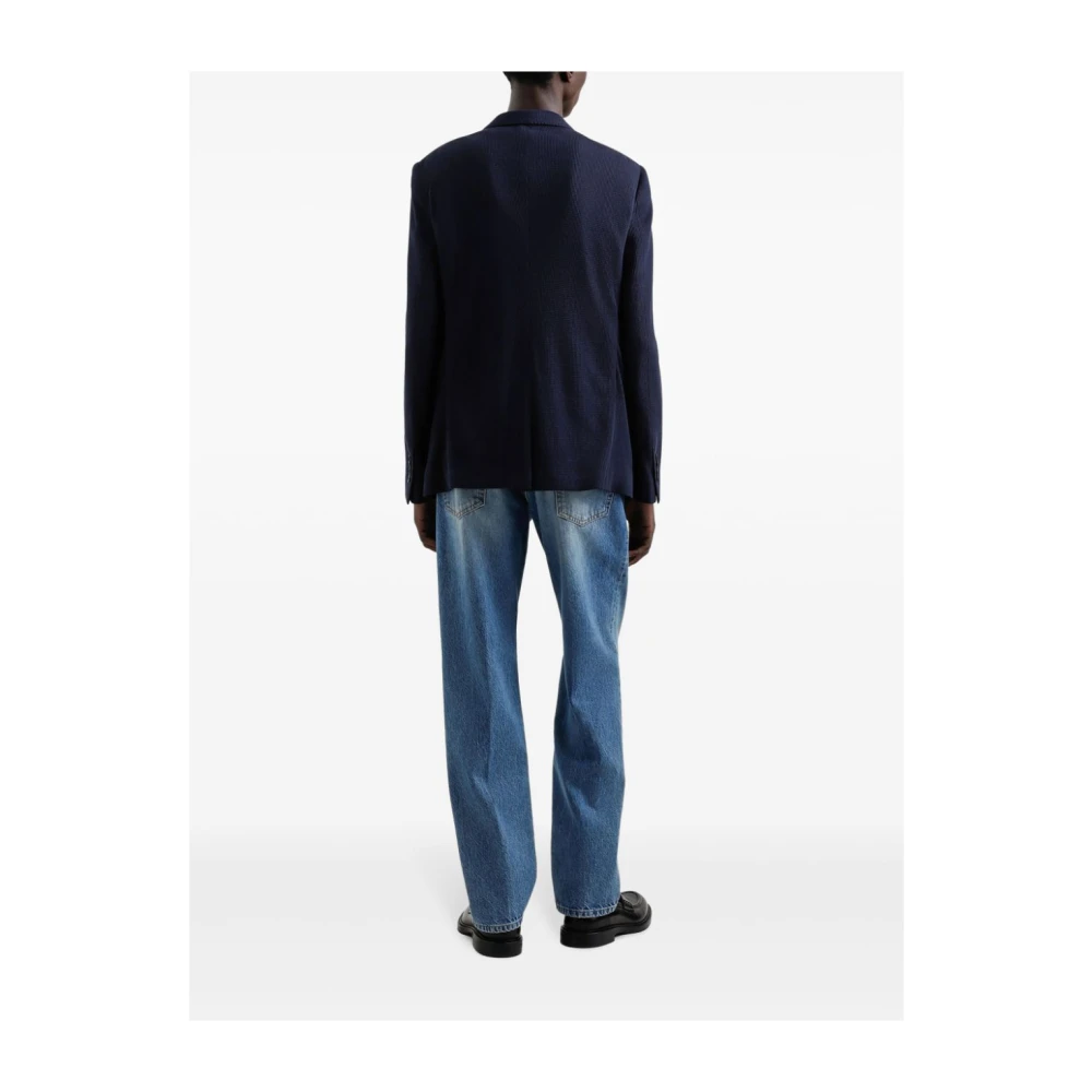 Dolce & Gabbana Denim Jeans met Placca Zak Blue Heren