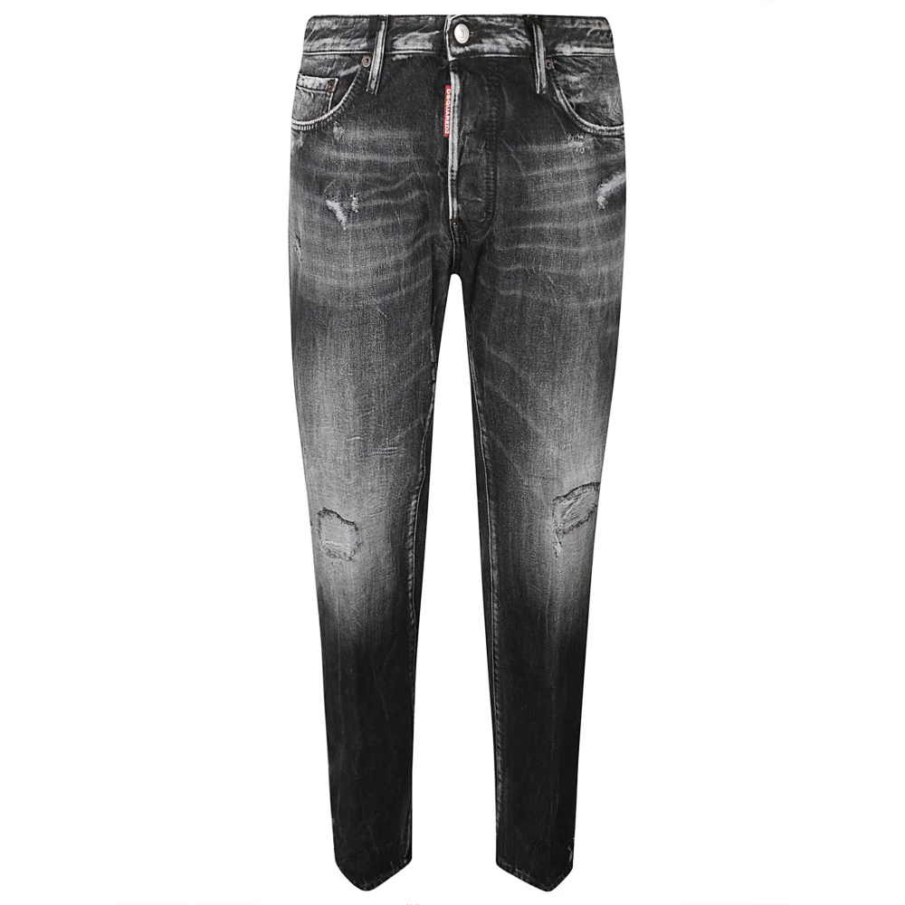 Dsquared2 Zwarte Jeans 642 Jean Black Heren