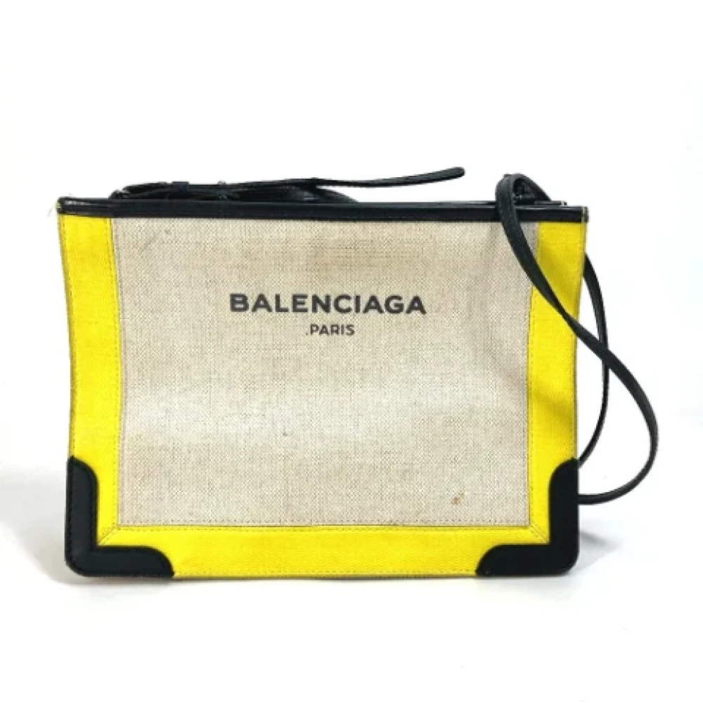 Balenciaga Vintage Pre-owned Leather shoulder-bags Yellow Dames