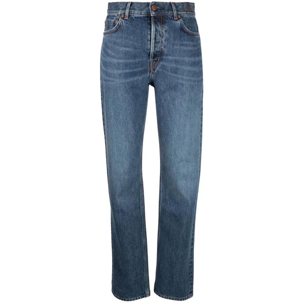 Chloé Slim-Cut Denim Jeans Blue Dames