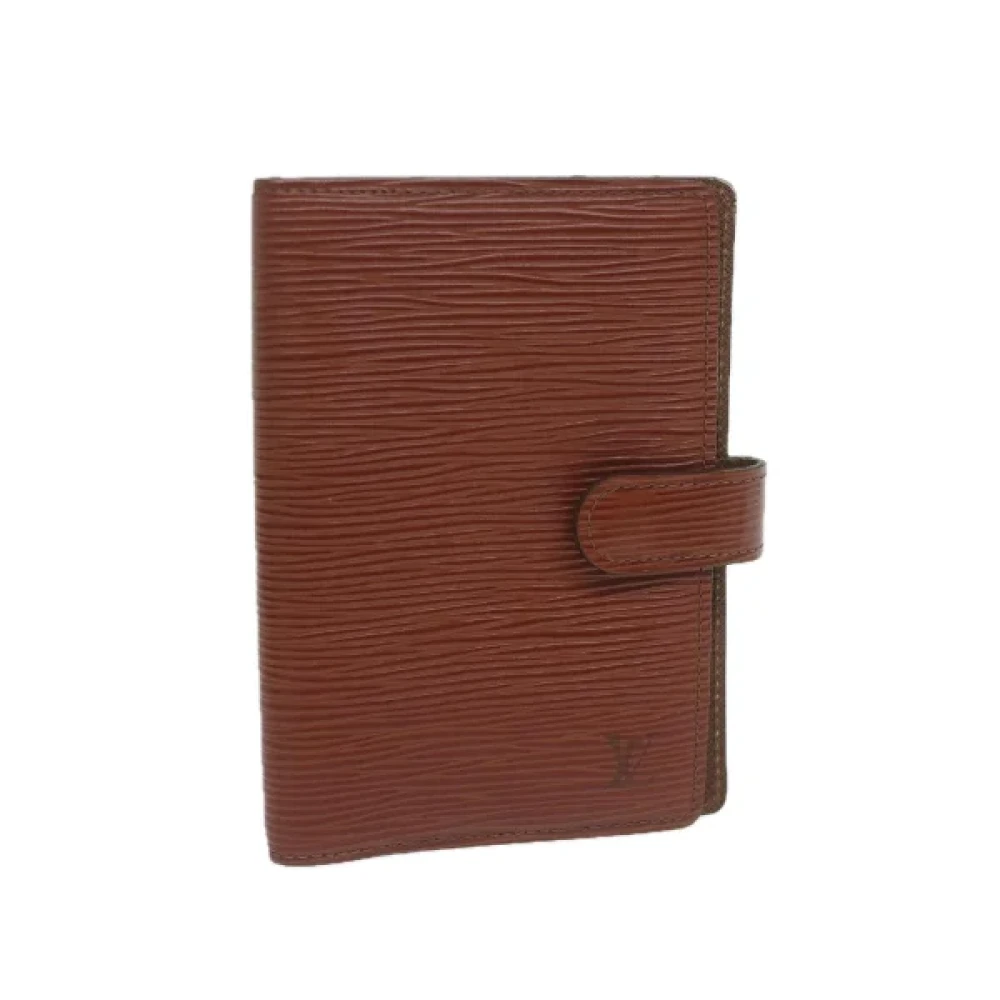 Louis Vuitton Vintage Pre-owned Leather home-office Brown Dames