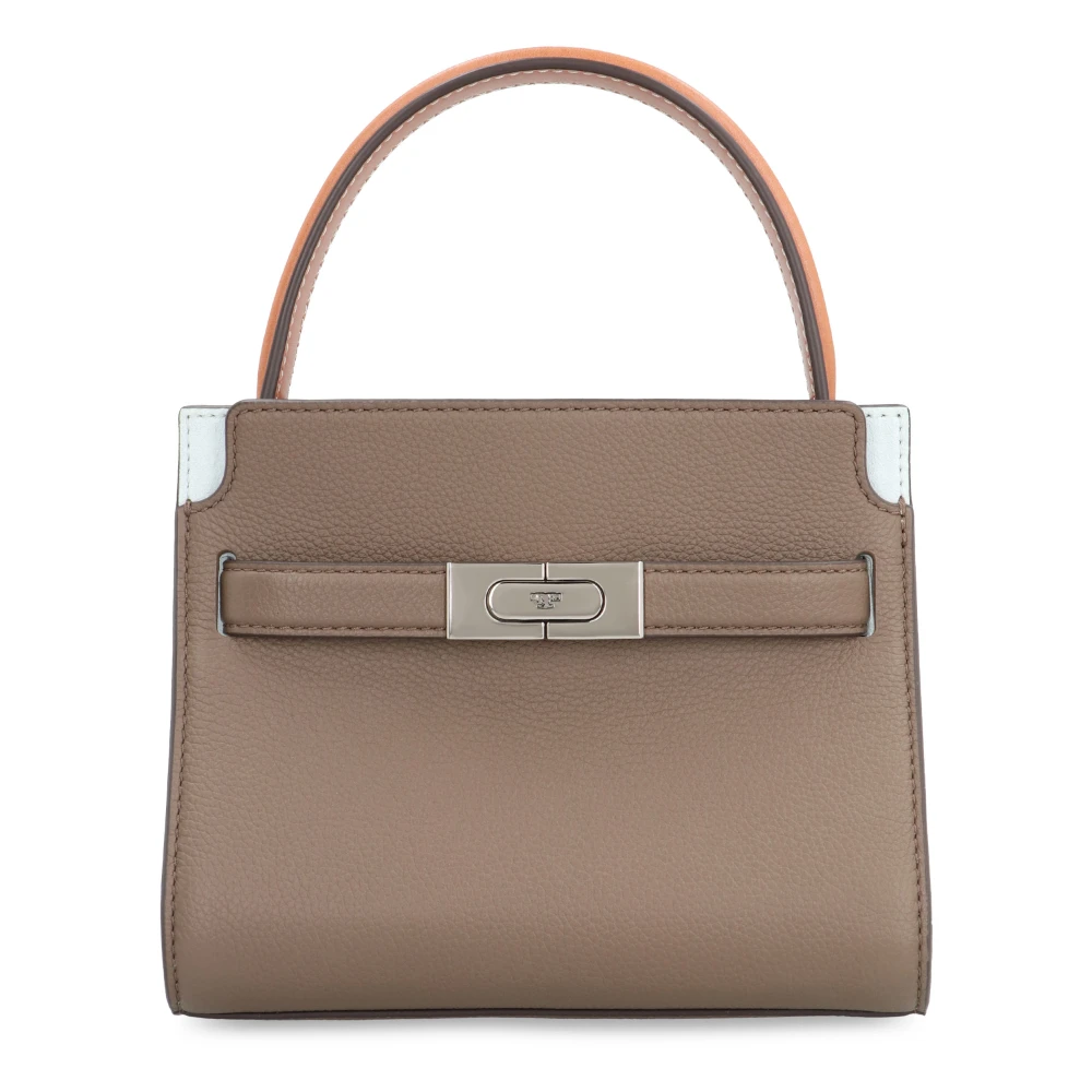 TORY BURCH Dubbele Lee Radziwill Leren Handtas Gray Dames