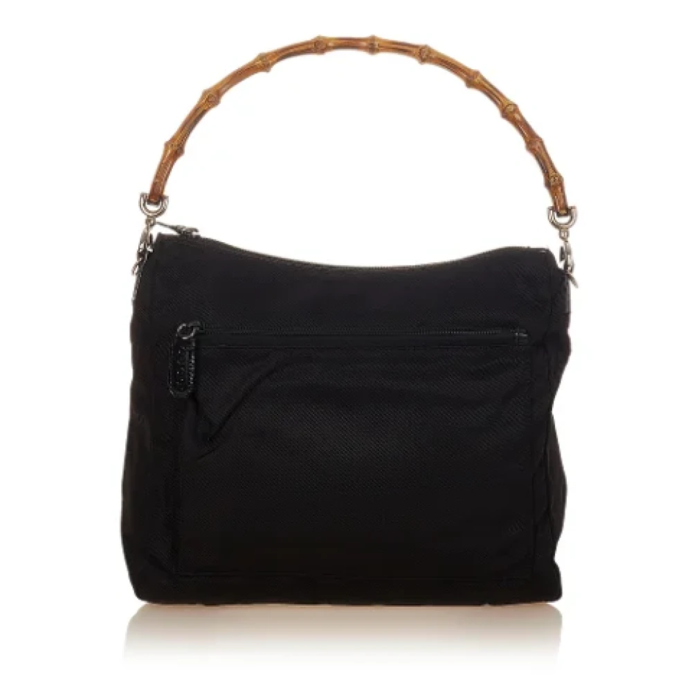 Gucci Vintage Pre-owned Nylon handbags Black Dames