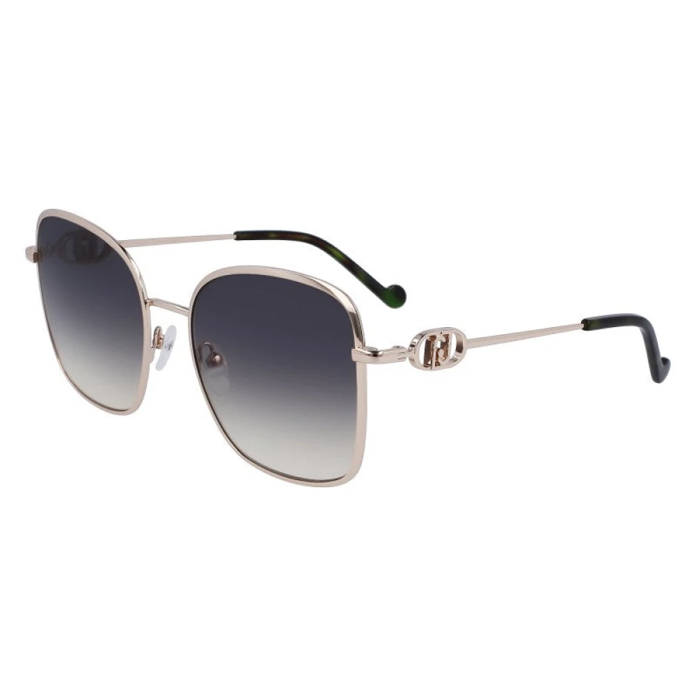 Liu Jo Green Woman Lj155s 722 Sunglasses Metal Gold Squared Normal Normal - Image 2
