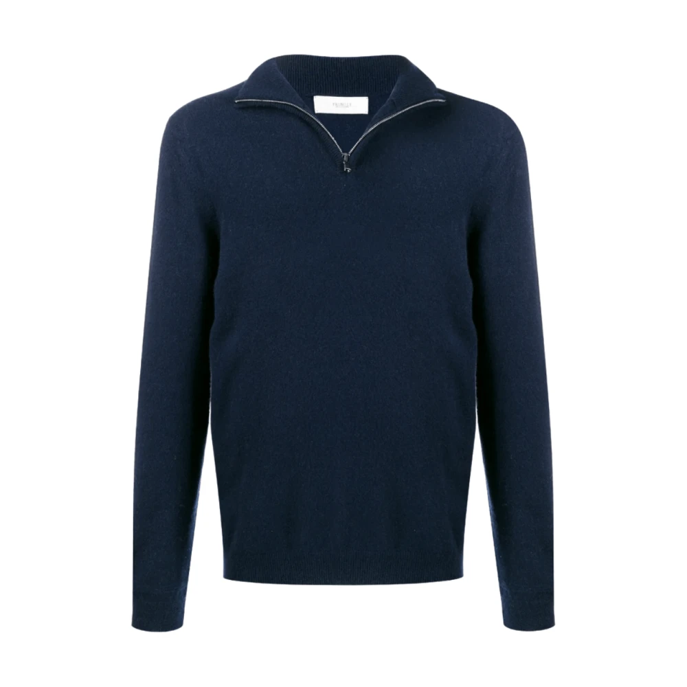Pringle Of Scotland Homme Bleu - Pull En Mérinos À Demi-Fermeture Éclair - Pulls - Taille: S